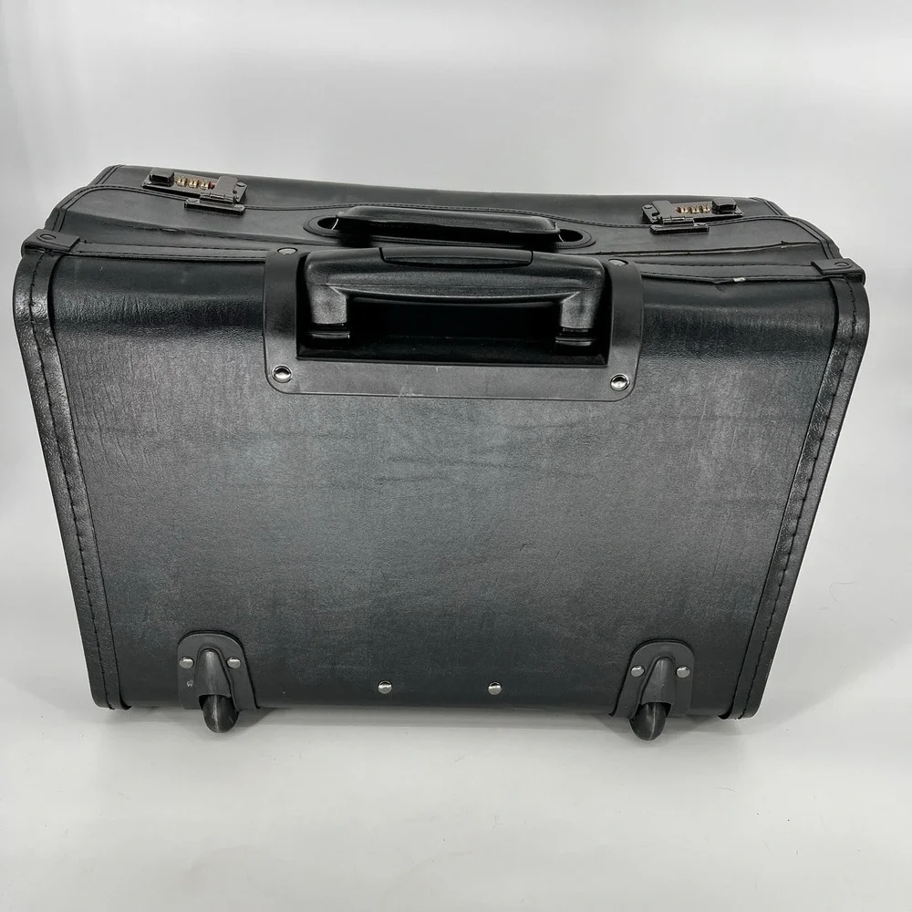 Alpine Swiss 19 Wheeled Briefcase Rolling Case Sales Sample Pilot Lawyer Attache